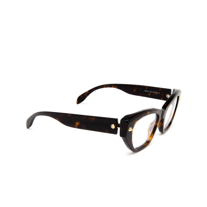 Alexander McQueen AM0410O Eyeglasses 002 havana - 2/4