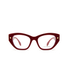 Alexander McQueen AM0410O Eyeglasses 003 burgundy - product thumbnail 1/4