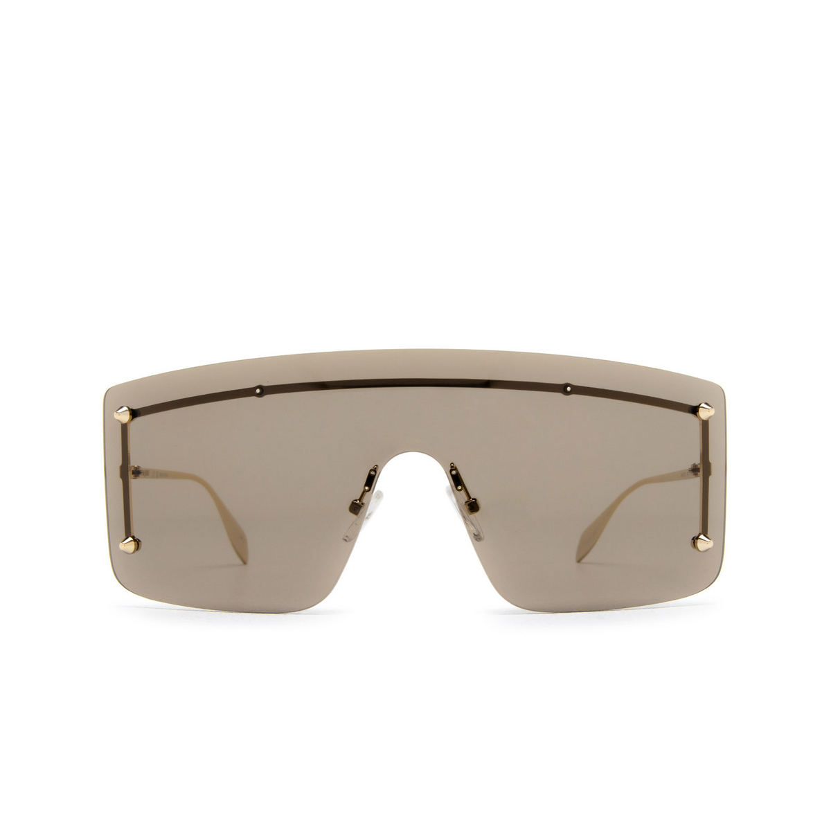 Alexander McQueen AM0412S Sunglasses 002 Gold - front view