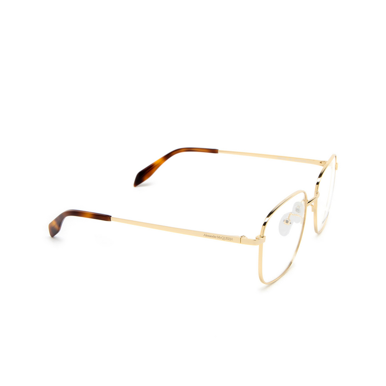 Alexander McQueen AM0415O Eyeglasses 002 gold - 2/4
