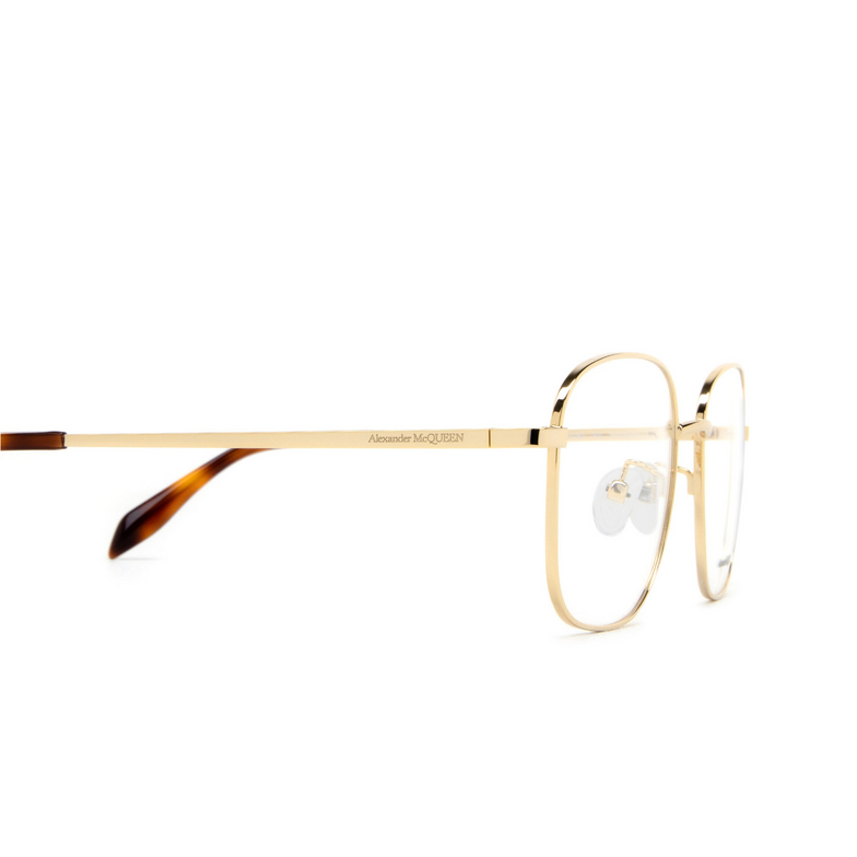 Alexander McQueen AM0415O Eyeglasses 002 gold - 3/4