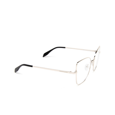 Alexander McQueen AM0416O Eyeglasses 002 silver - three-quarters view