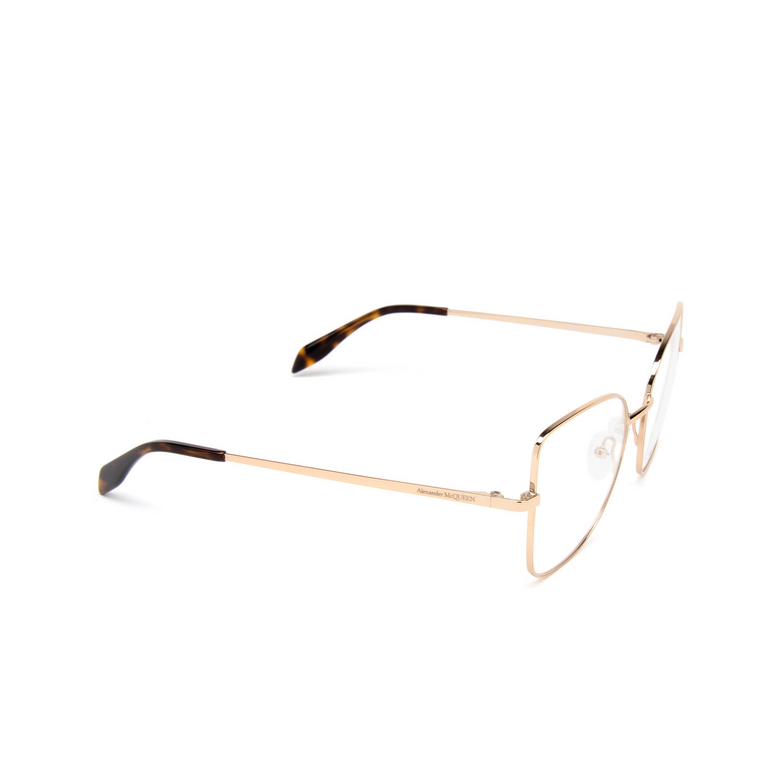 Alexander McQueen AM0416O Eyeglasses 003 gold - 2/4