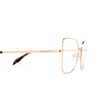 Alexander McQueen AM0416O Eyeglasses 003 gold - product thumbnail 3/4