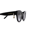 Alexander McQueen AM0417S Sunglasses 001 black - product thumbnail 3/4