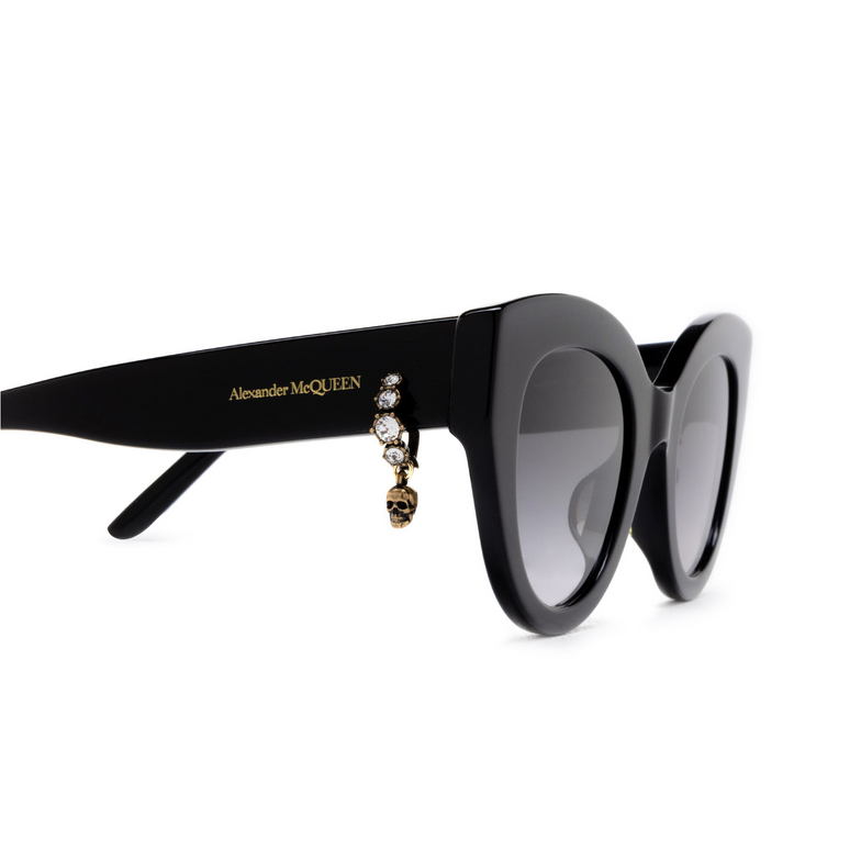Alexander McQueen AM0417S Sunglasses 001 black - 3/4