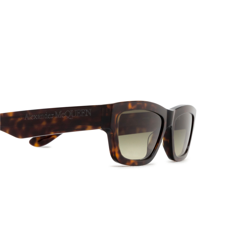 Alexander McQueen AM0419S Sunglasses 002 havana - 3/4