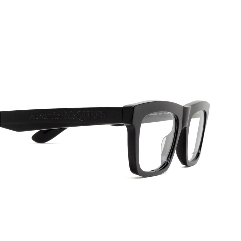Alexander McQueen AM0423O Eyeglasses 001 black - 3/4
