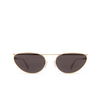 Gafas de sol Alexander McQueen AM0424S 001 gold - Miniatura del producto 1/5
