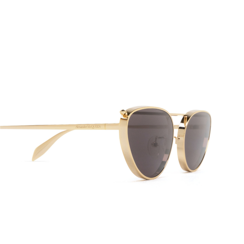 Alexander McQueen AM0424S Sunglasses 001 gold - 3/5