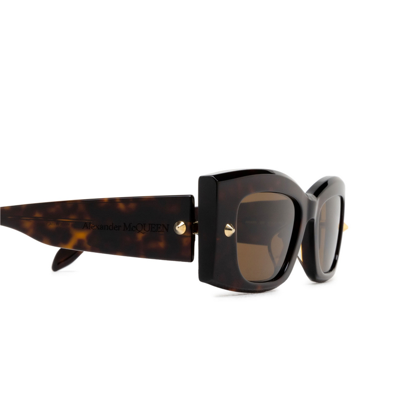 Alexander McQueen AM0426S Sunglasses 002 havana - 3/4
