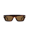 Alexander McQueen AM0427S Sunglasses 002 havana - product thumbnail 1/5