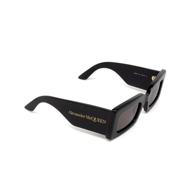 Alexander McQueen AM0433S Sunglasses 001 black - three-quarters view