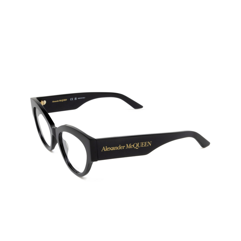 Alexander McQueen AM0435O Eyeglasses 001 black - 4/6