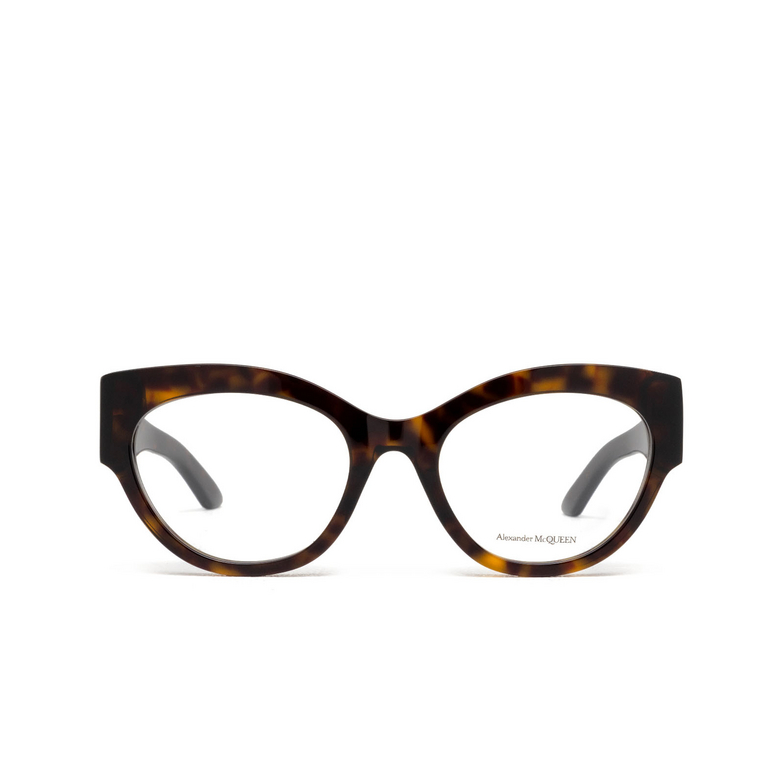 Alexander McQueen AM0435O Eyeglasses 002 havana - 1/5
