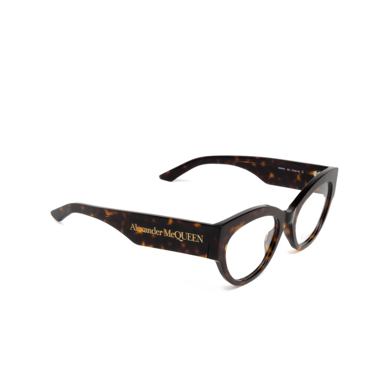 Alexander McQueen AM0435O Eyeglasses 002 havana - 2/5