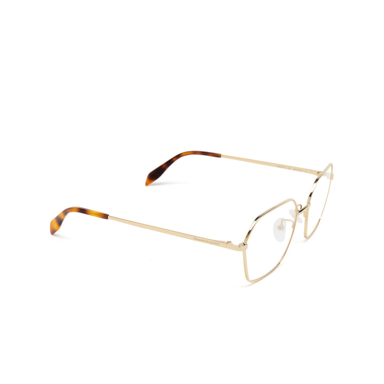 Alexander McQueen AM0437O Eyeglasses 002 gold - 2/4
