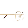 Alexander McQueen AM0437O Eyeglasses 002 gold - product thumbnail 3/4
