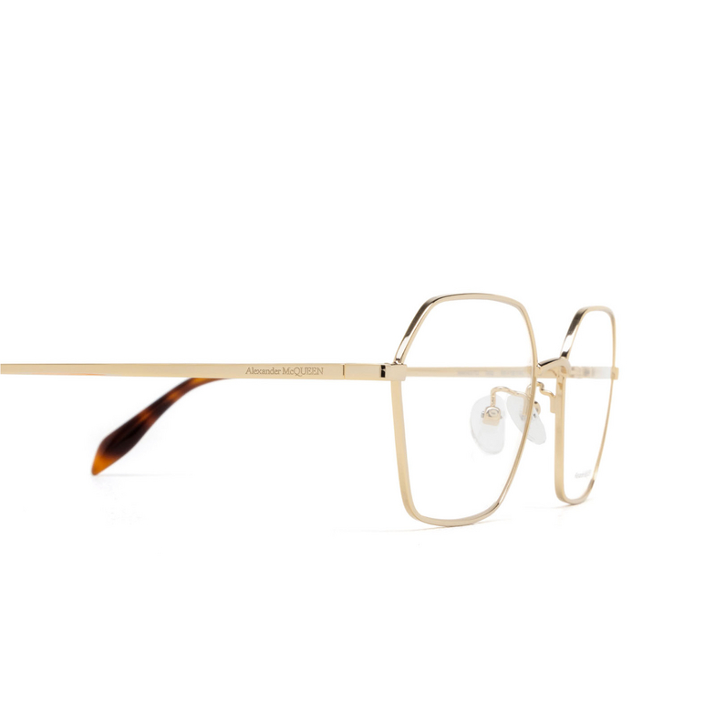 Alexander McQueen AM0437O Eyeglasses 002 gold - 3/4