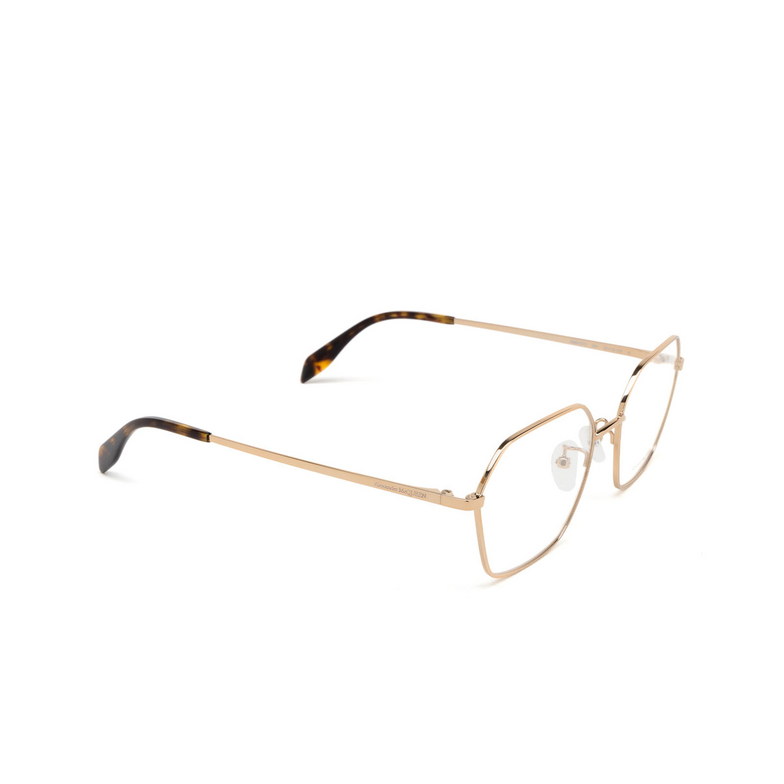 Alexander McQueen AM0437O Eyeglasses 004 rose gold - 2/5