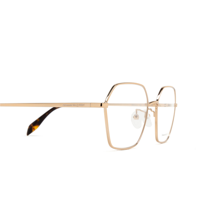 Alexander McQueen AM0437O Eyeglasses 004 rose gold - 3/5