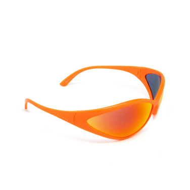 Balenciaga 90s Oval Sonnenbrillen 005 orange - Dreiviertelansicht