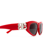 Occhiali da sole Balenciaga BB0095S 016 red - anteprima prodotto 3/4