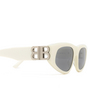 Occhiali da sole Balenciaga BB0095S 021 ivory - anteprima prodotto 3/4
