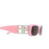 Gafas de sol Balenciaga BB0096S 012 pink - Miniatura del producto 3/4