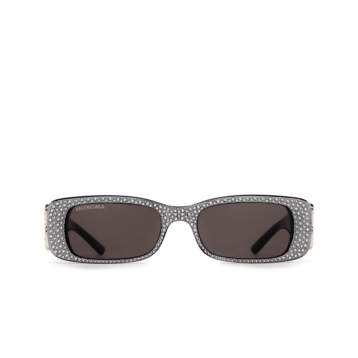 Balenciaga BB0096S Sunglasses 013 Black & Crystal Strass - front view