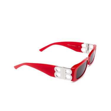 Gafas de sol Balenciaga BB0096S 015 red - Vista tres cuartos