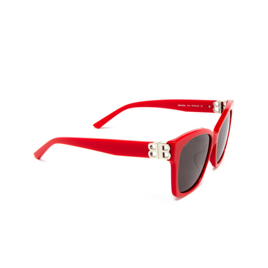 Gafas de sol Balenciaga BB0102SA 012 red - Vista tres cuartos