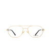 Gafas graduadas Balenciaga BB0117O 003 gold - Miniatura del producto 1/4