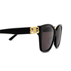 Balenciaga BB0135SA Sunglasses 001 black - product thumbnail 3/4