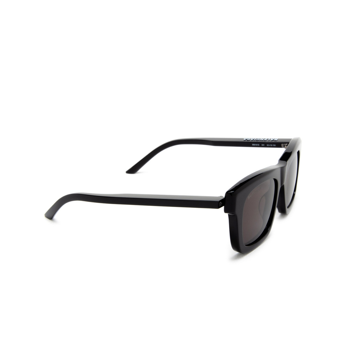 Balenciaga BB0161S Sunglasses 001 Black - three-quarters view