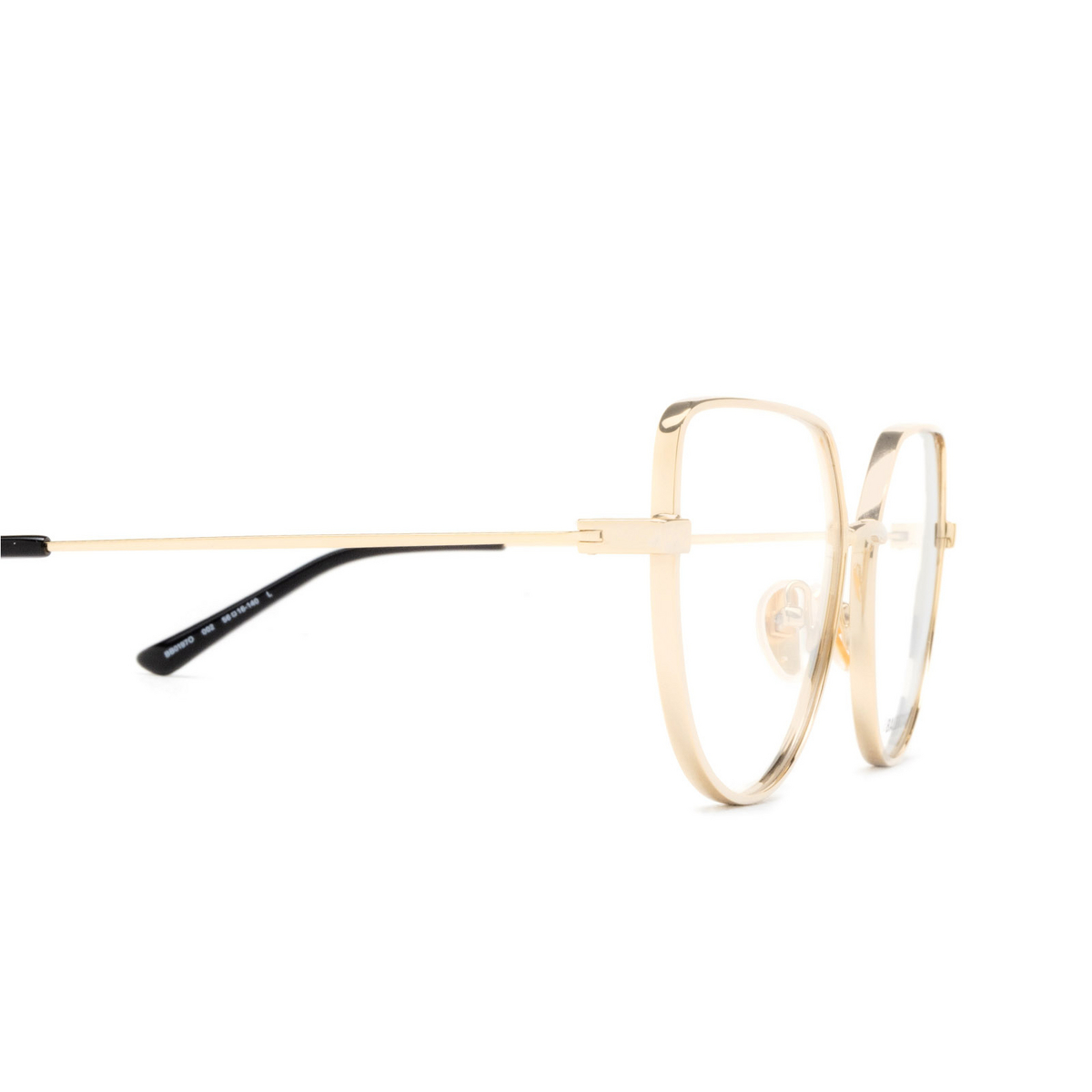 Occhiali da vista Balenciaga BB0197O 002 Gold - anteprima prodotto 3/4