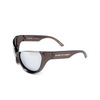 Balenciaga BB0201S Sunglasses 002 silver - product thumbnail 4/5