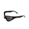 Balenciaga BB0202S Sunglasses 001 black - product thumbnail 4/5