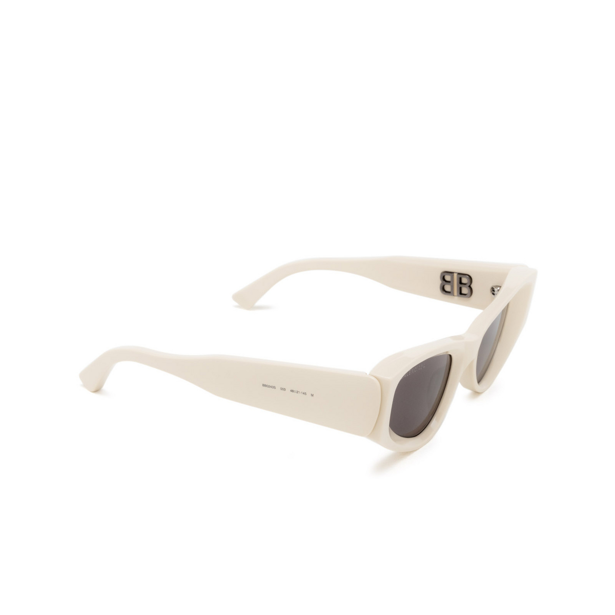 Balenciaga BB0243S Sunglasses 003 Beige - three-quarters view