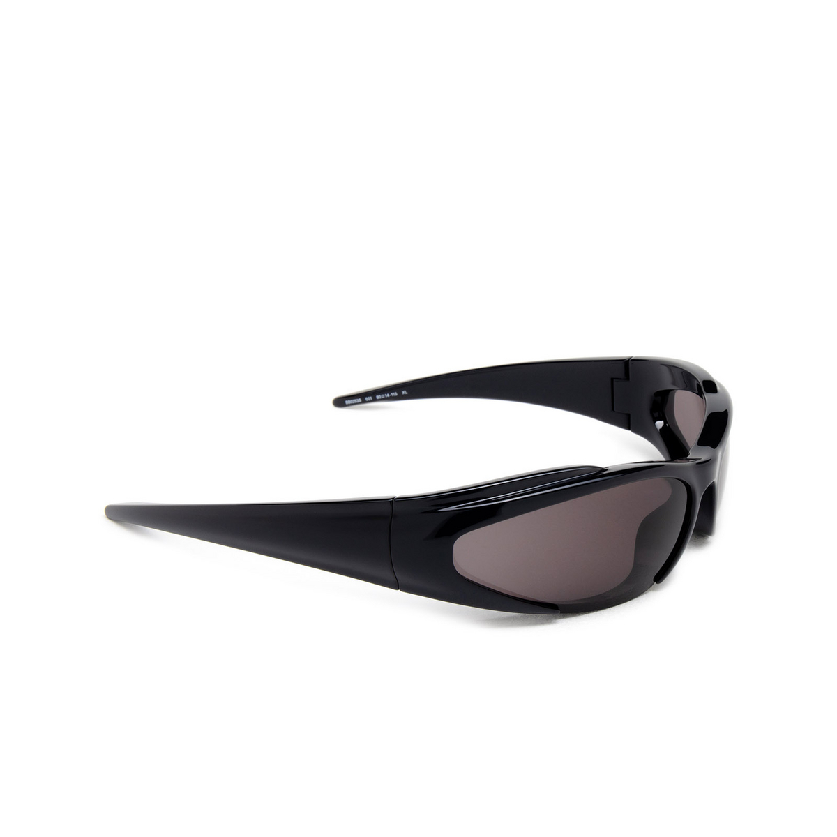 Balenciaga BB0253S Sunglasses 001 Black - three-quarters view