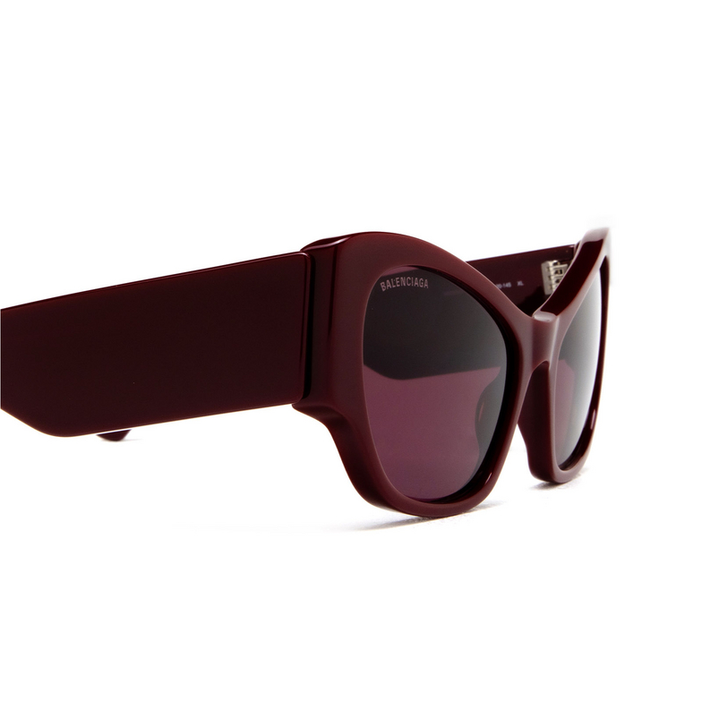 Gafas de sol Balenciaga BB0259S 002 burgundy - 3/5