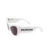 Balenciaga BB0259S Sunglasses 003 white - product thumbnail 4/5