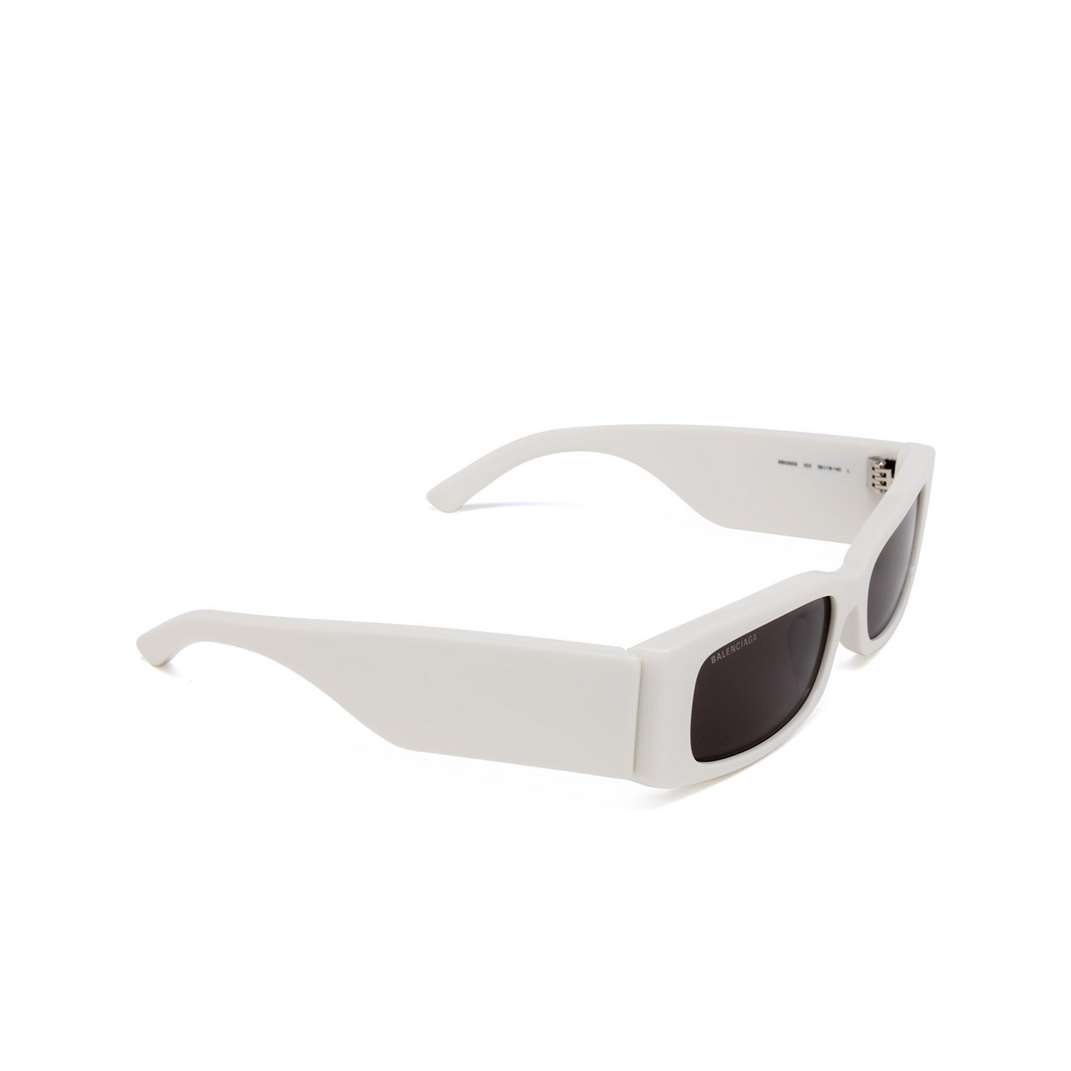 Balenciaga BB0260S Sunglasses 003 White - three-quarters view