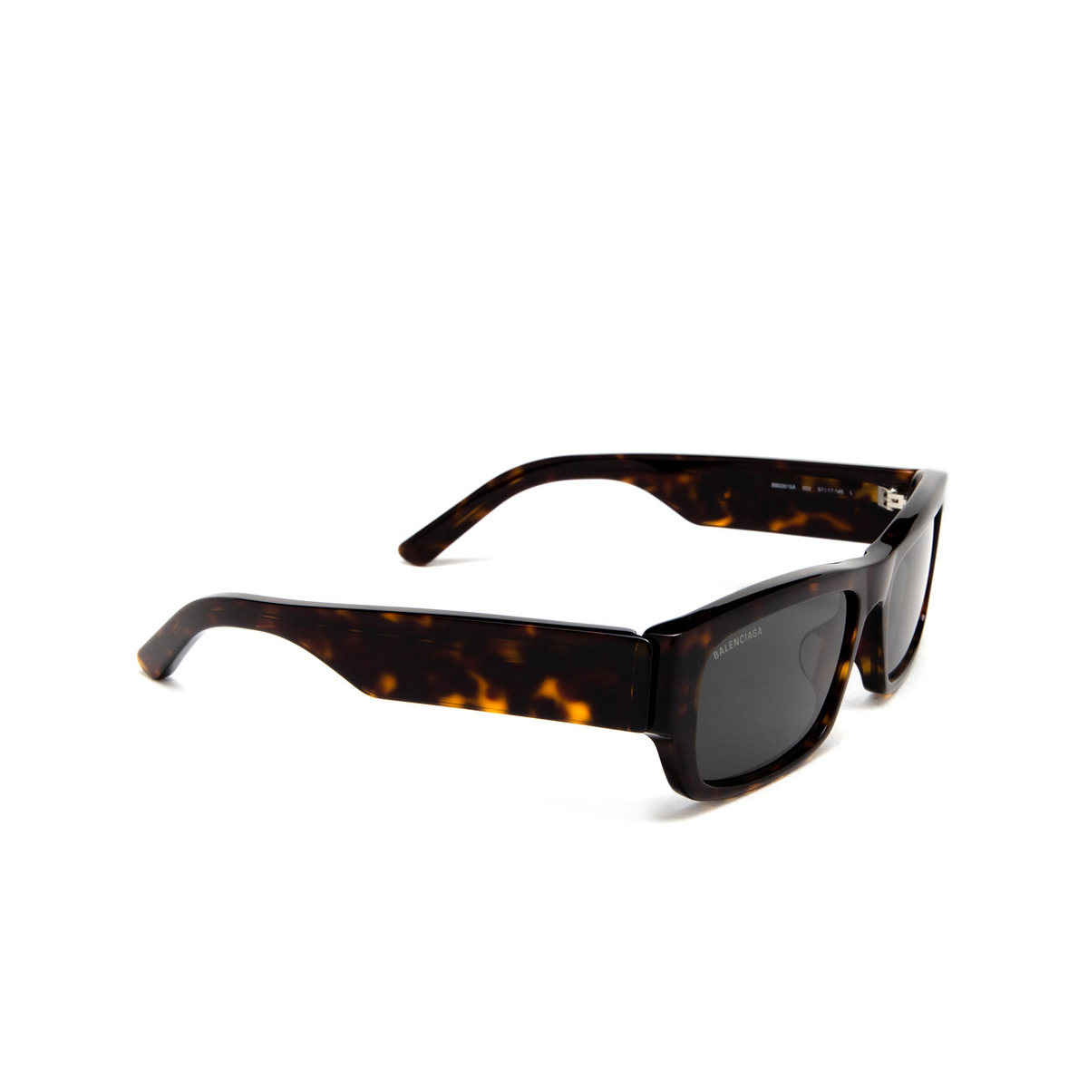Balenciaga BB0261SA Sunglasses 002 Havana - three-quarters view