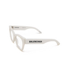 Balenciaga BB0263O Eyeglasses 003 white - product thumbnail 4/5
