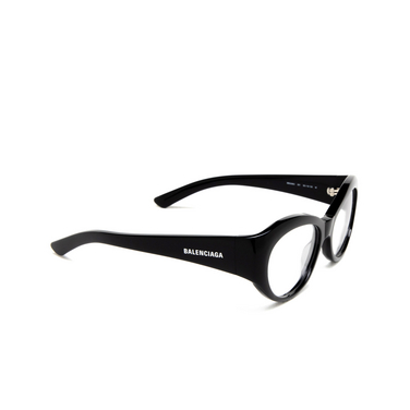 Balenciaga BB0268O Korrektionsbrillen 001 black - Dreiviertelansicht