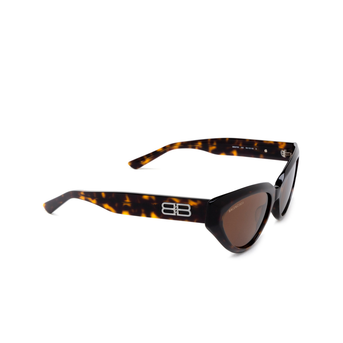 Balenciaga BB0270S Sunglasses 002 Havana - three-quarters view