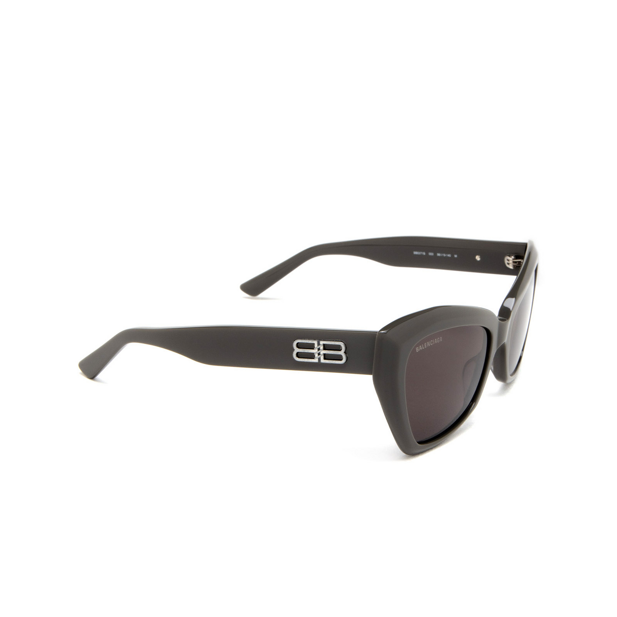 Balenciaga BB0271S Sunglasses 003 Grey - three-quarters view