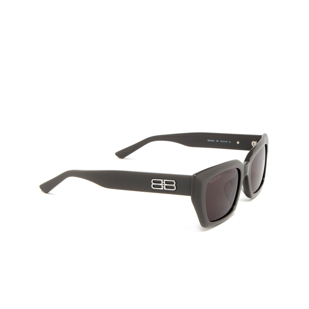 Balenciaga BB0272SA Sunglasses 003 Grey - three-quarters view