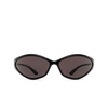 Balenciaga 90s Oval Sunglasses 001 black - product thumbnail 1/6